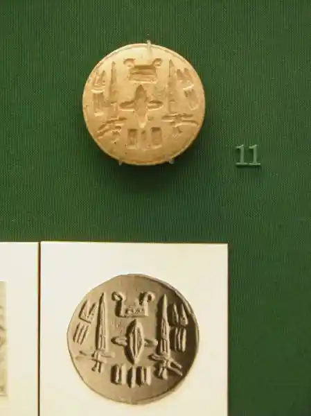 Cross on a stamp seal from Alalakh